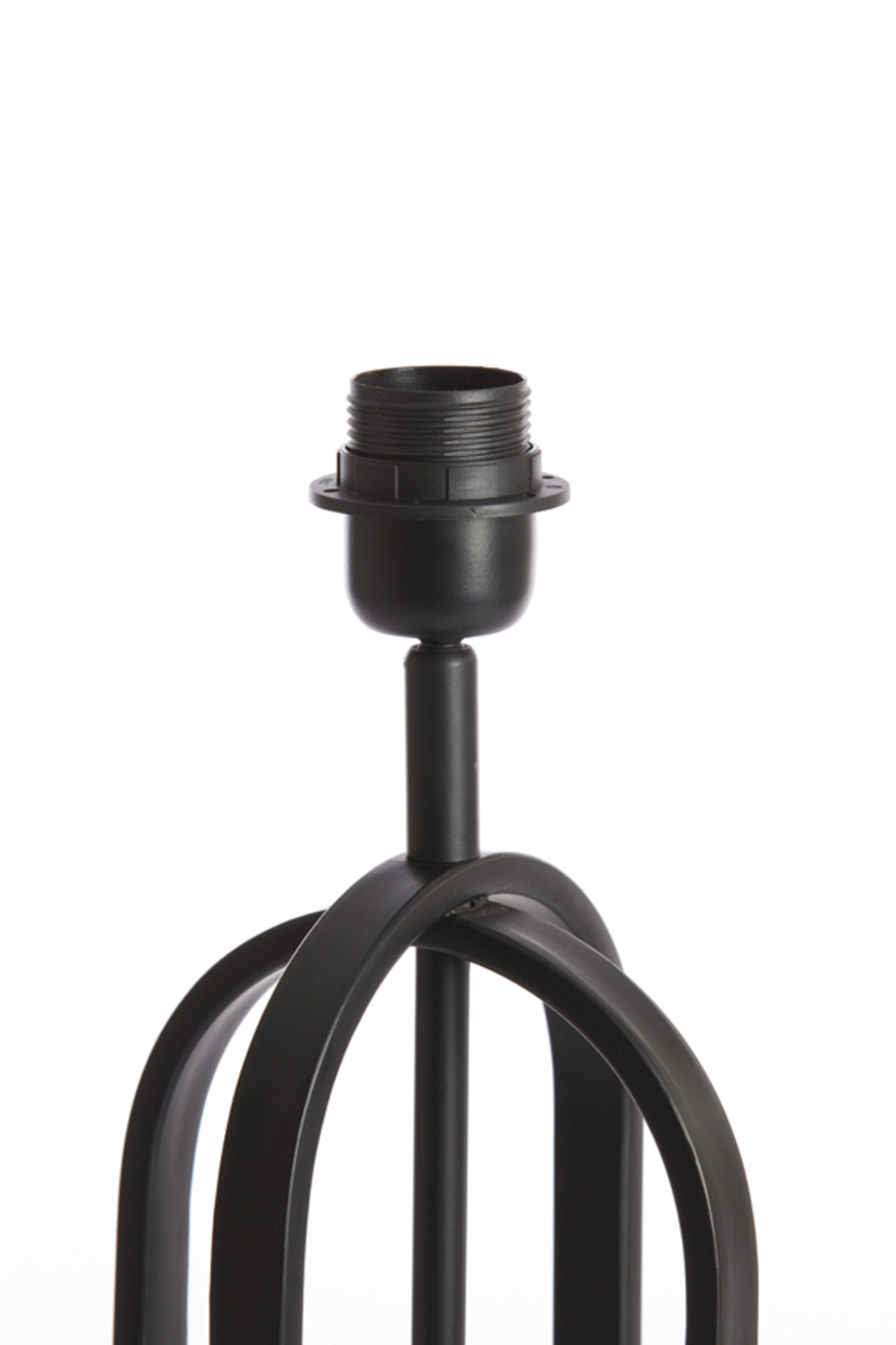 Socle de lampe en métal noir Light & Living Aster – Image 3