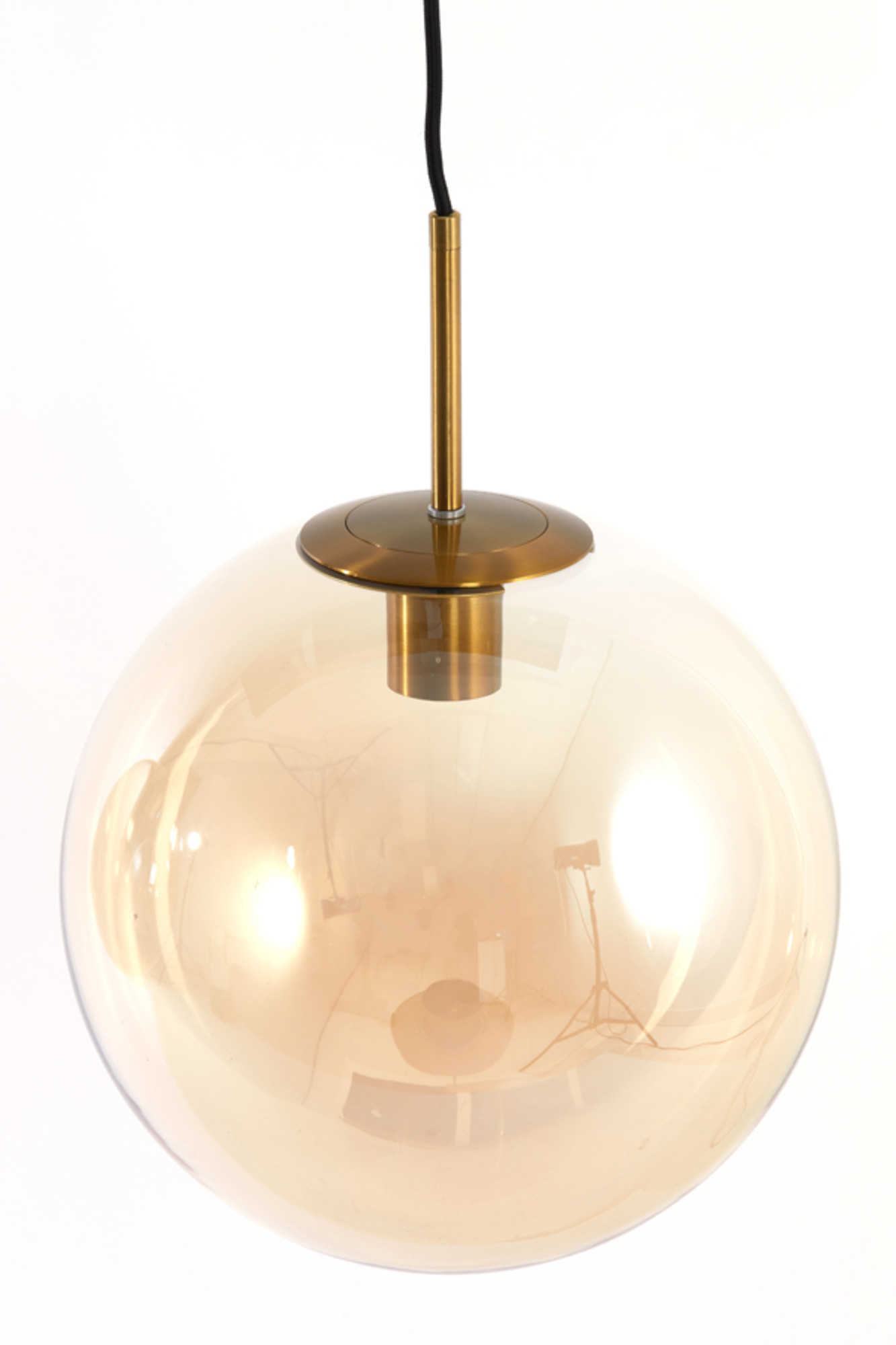 Suspension en verre avec accents dorés Light & Living Medina – Image 7