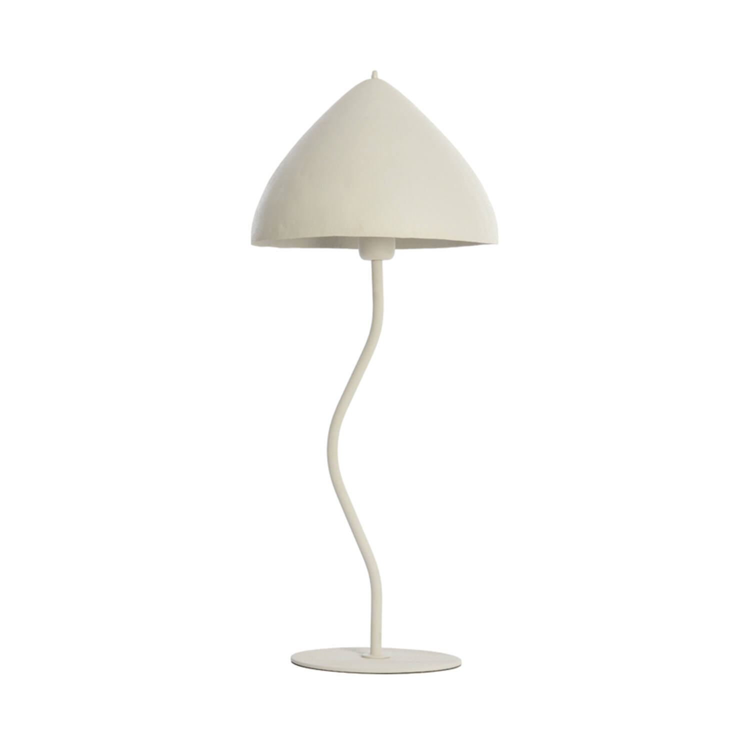 Lampe de table blanche élégante en forme de voûte Light & Living Elimo