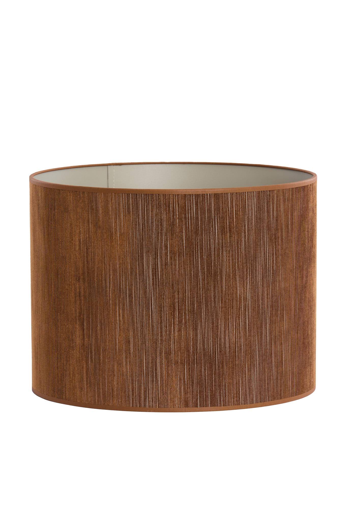 Abat-jour cylindrique de couleur brune Light & Living Penny – Image 2