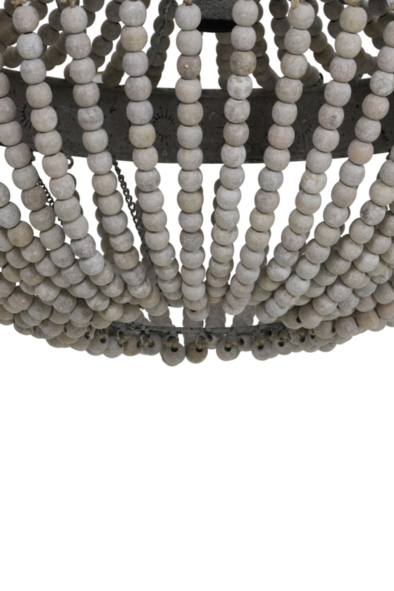 Suspension lustre en perles de bois Light & Living Luna – Image 7