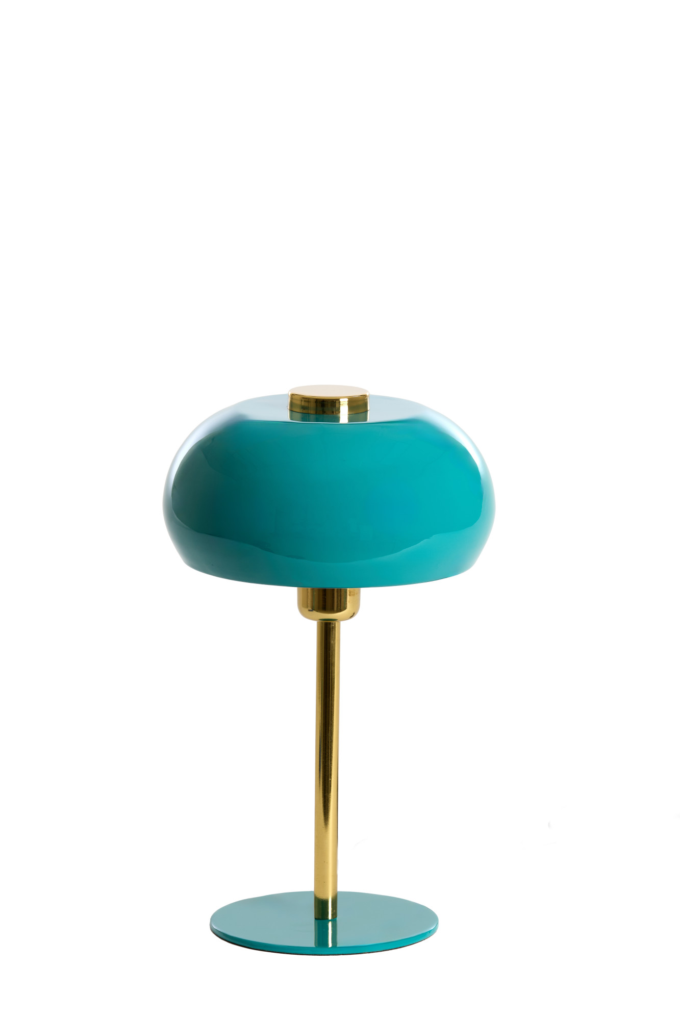 Lampe turquoise en métal avec doré Light & Living Surin – Image 2