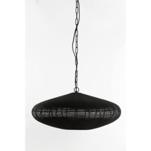 Suspension ovale noire en fil Light & Living Bahoto