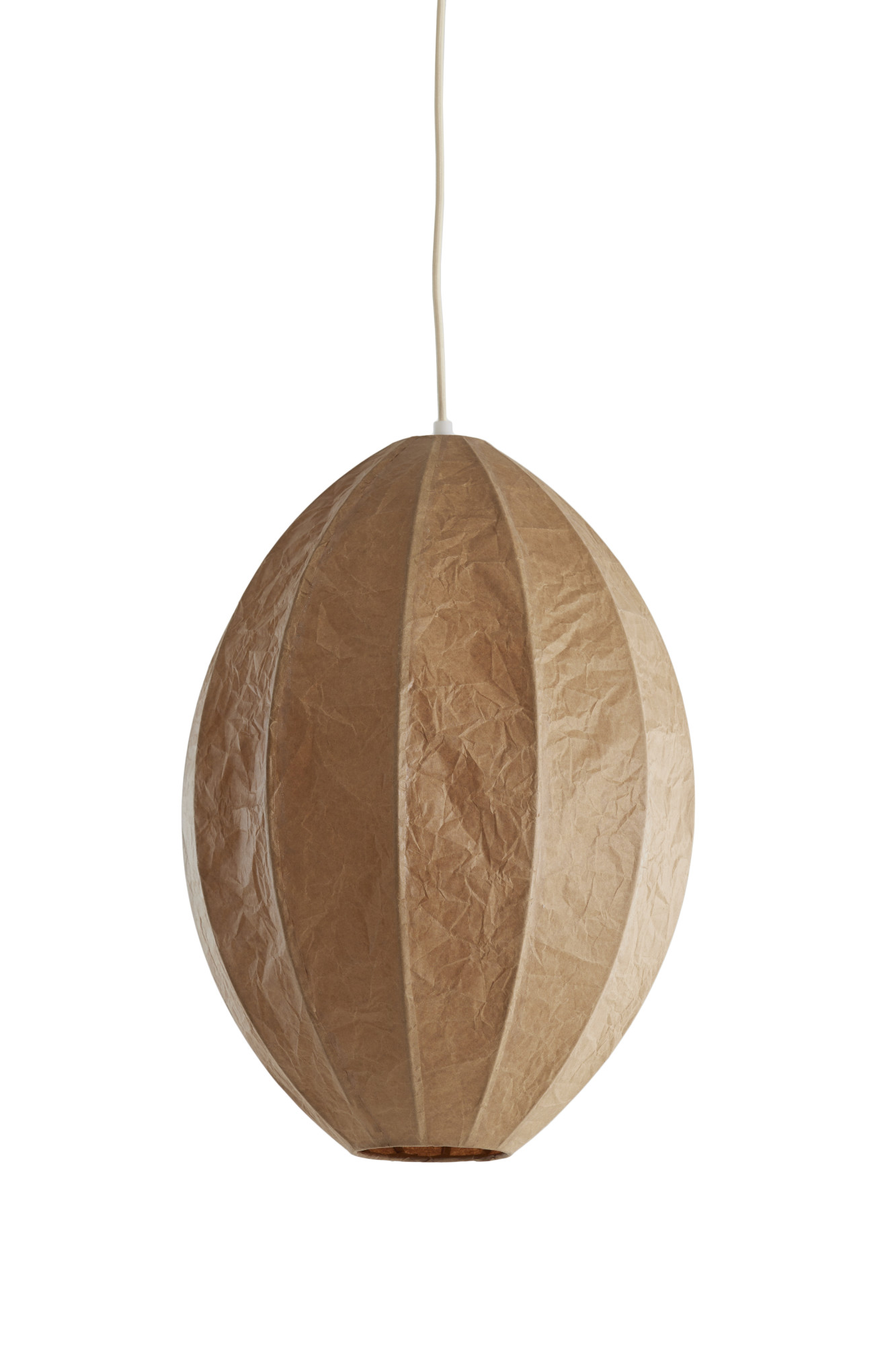 Suspension ovale en papier beige Light & Living Milatos – Image 2