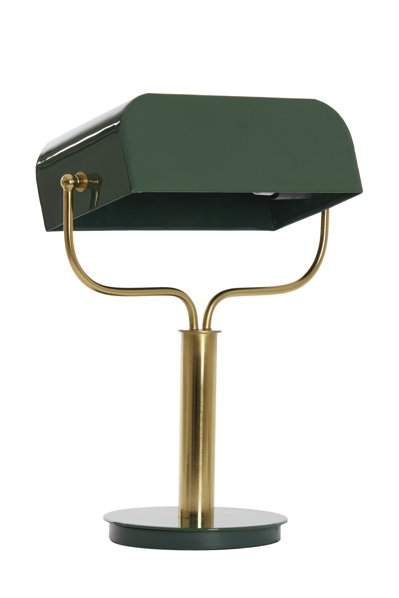 Lampe banquier en métal avec abat-jour vert Light & Living Ayer – Image 2