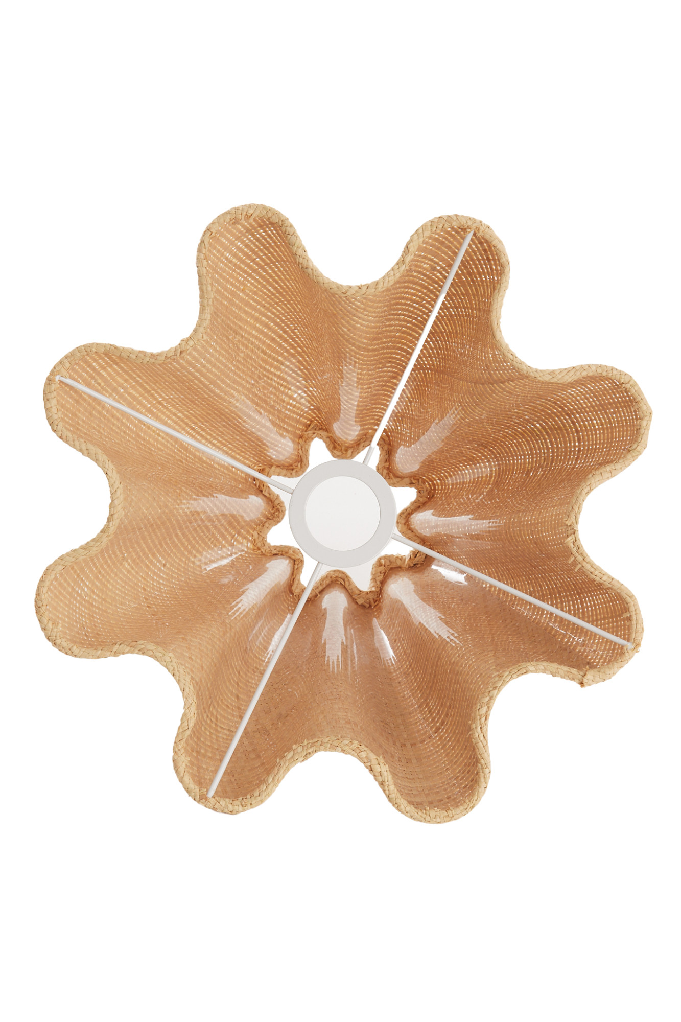 Écran de lampe en rotin dans des teintes naturelles Light & Living Bezaha – Image 3