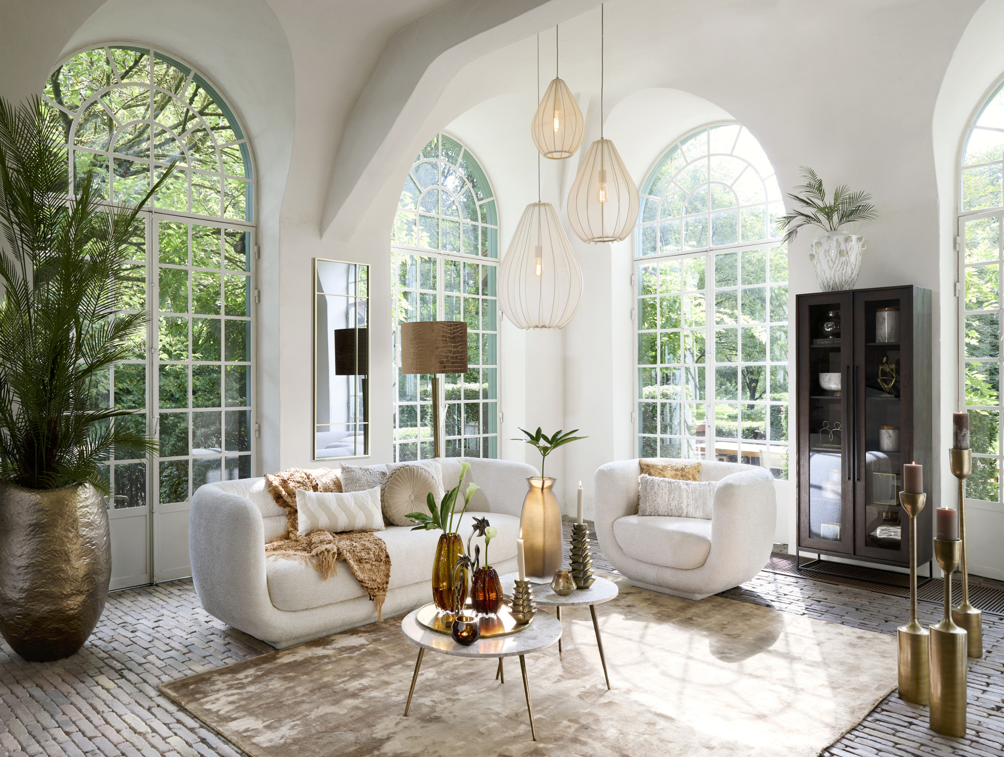 Abat-jour doré avec imprimé crocodile Light & Living Praya – Image 4