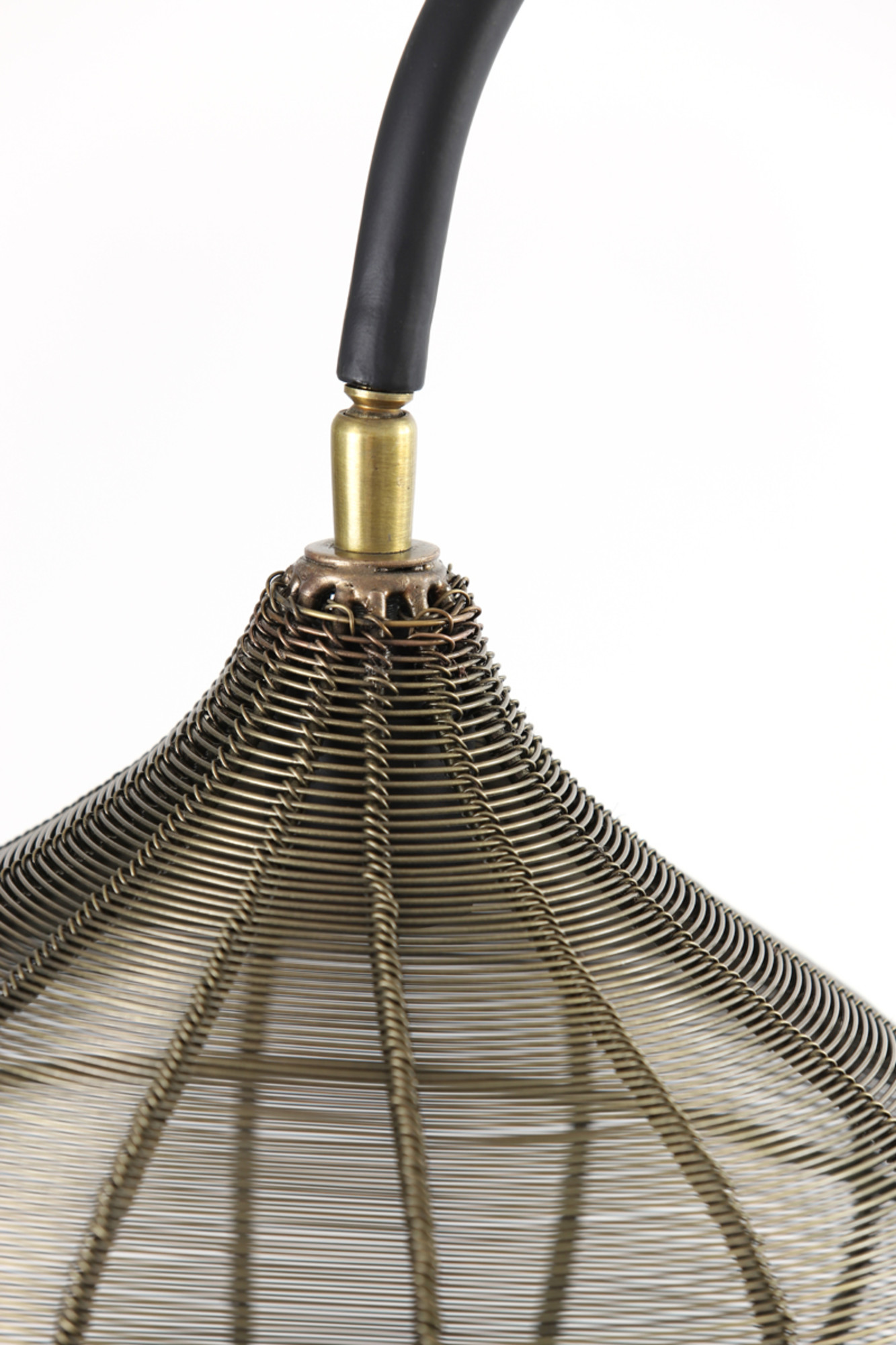 Suspension en rotin avec aspect métallique Light & Living Alvaro – Image 9