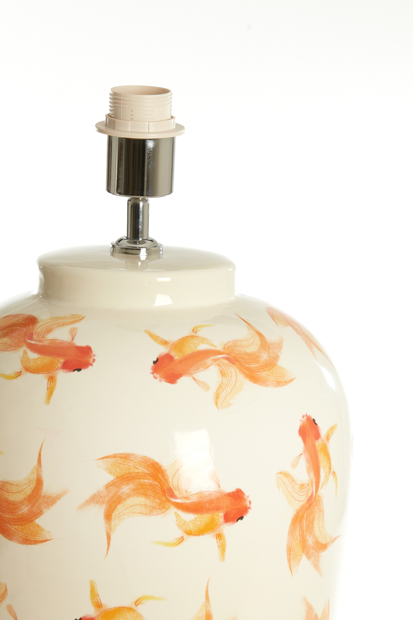 Socle de lampe en céramique avec des poissons Light & Living Fish – Image 3