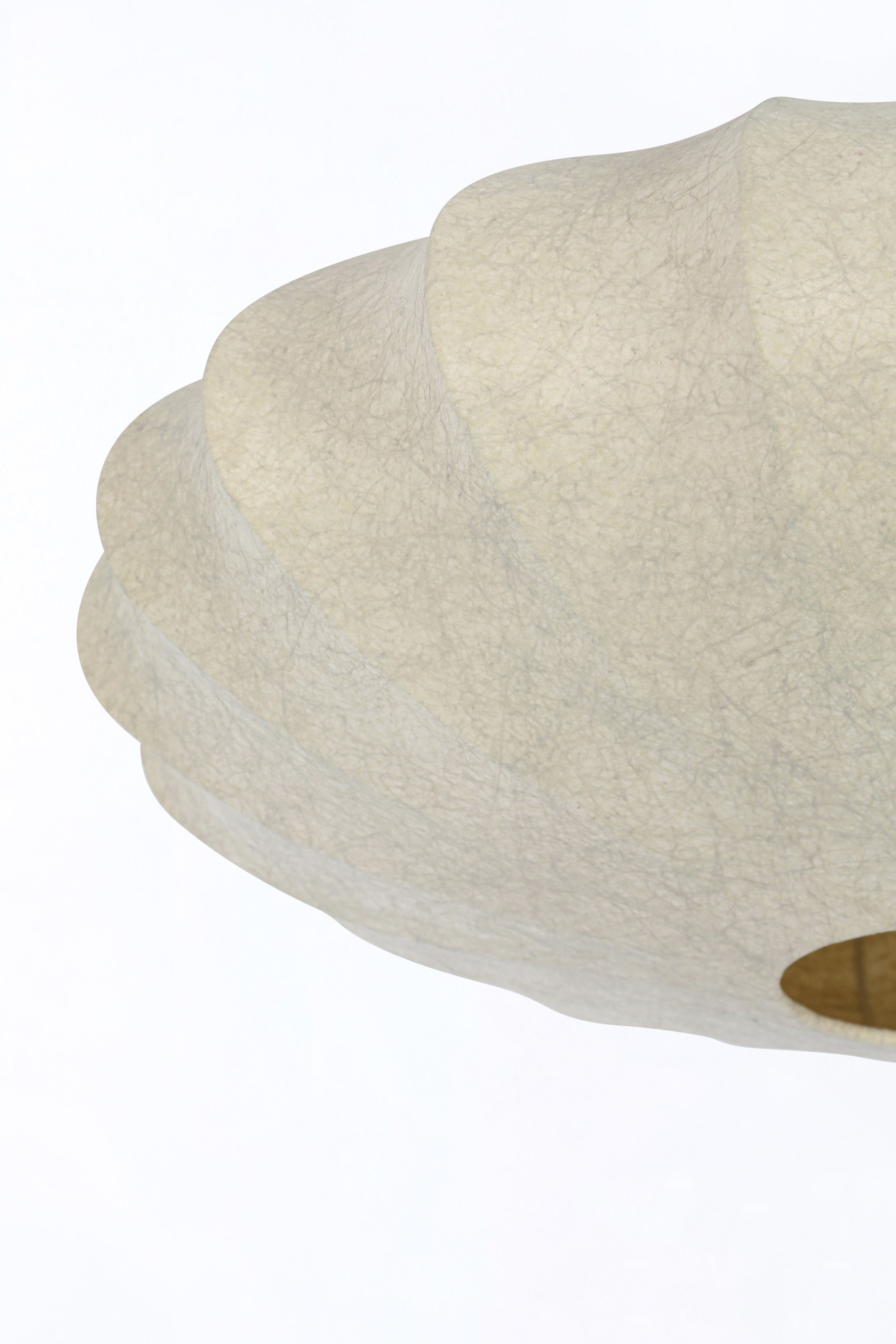 Suspension ronde crème avec abat-jour textile Light & Living Fay – Image 3