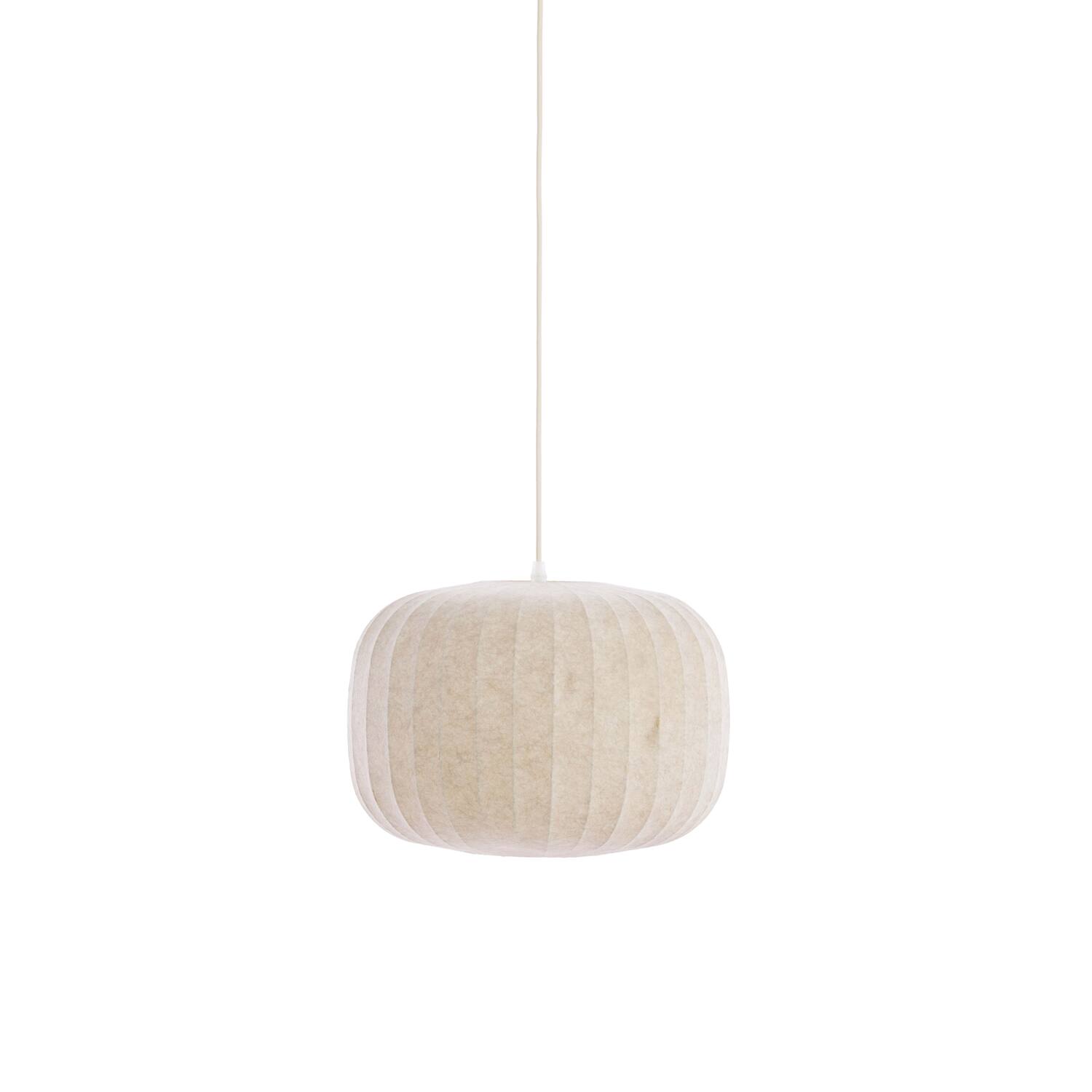 Suspension en tissu crème avec ambiance chaleureuse Light & Living Lexa