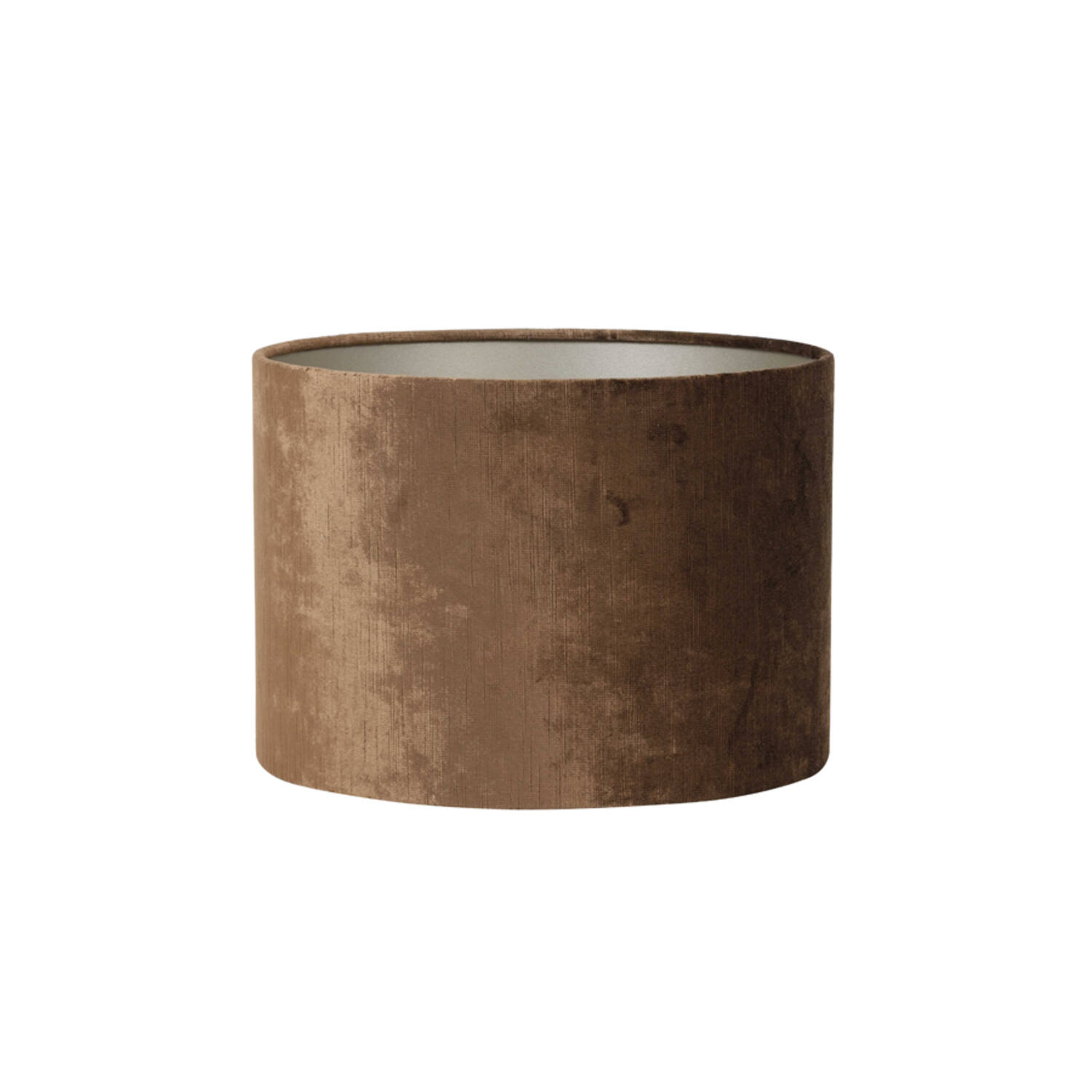 Abat-jour cylindrique en velours marron Light & Living Gemstone