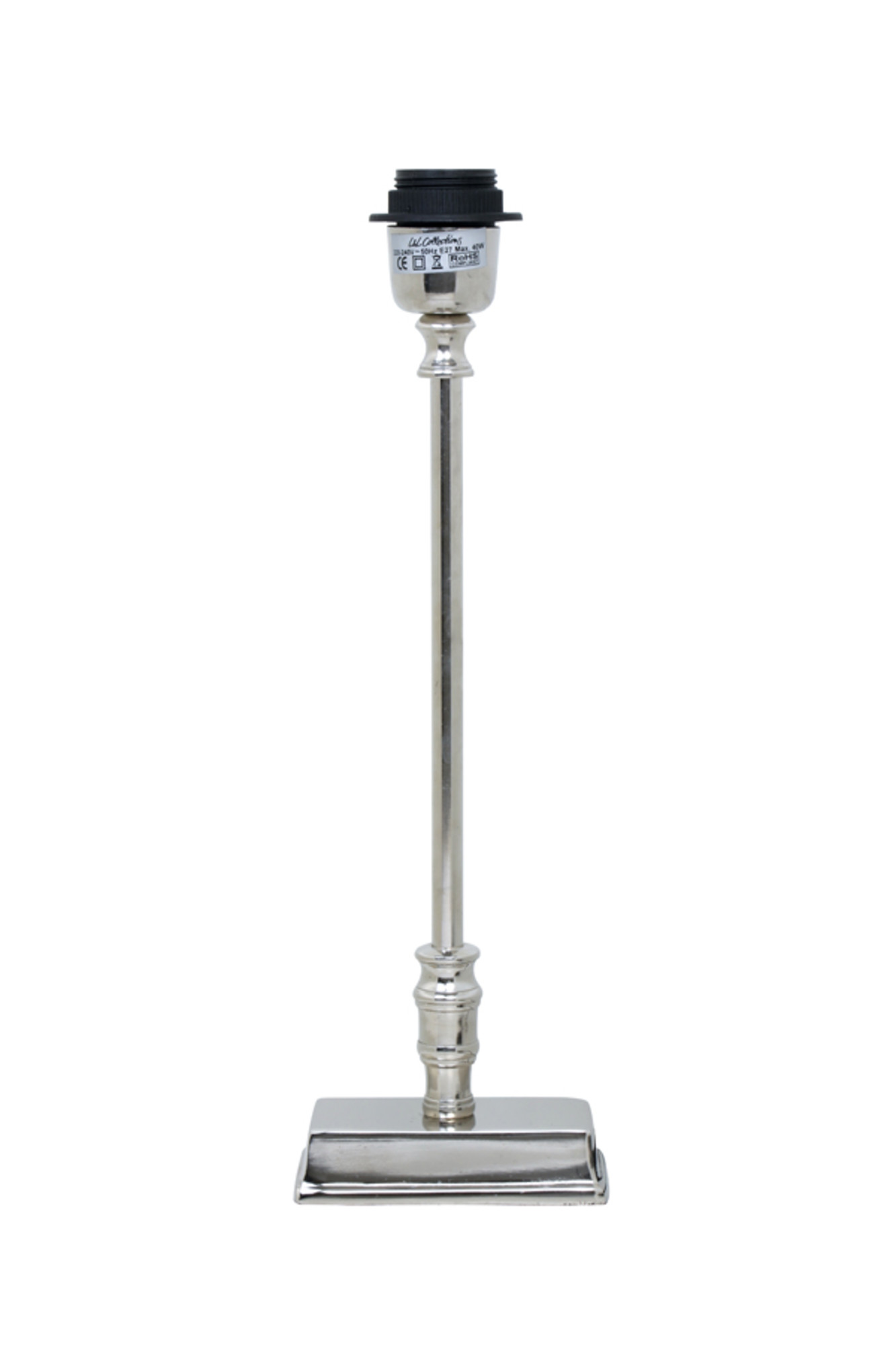 Piedestal de lampe en argent style élancé Light & Living Mehdi – Image 2