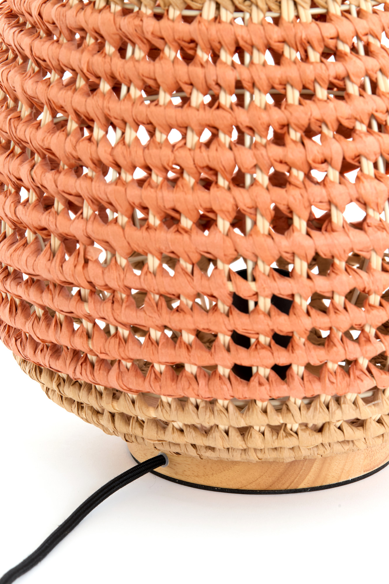 Lampe tressée dans des tons naturels Light & Living Kalipa – Image 7