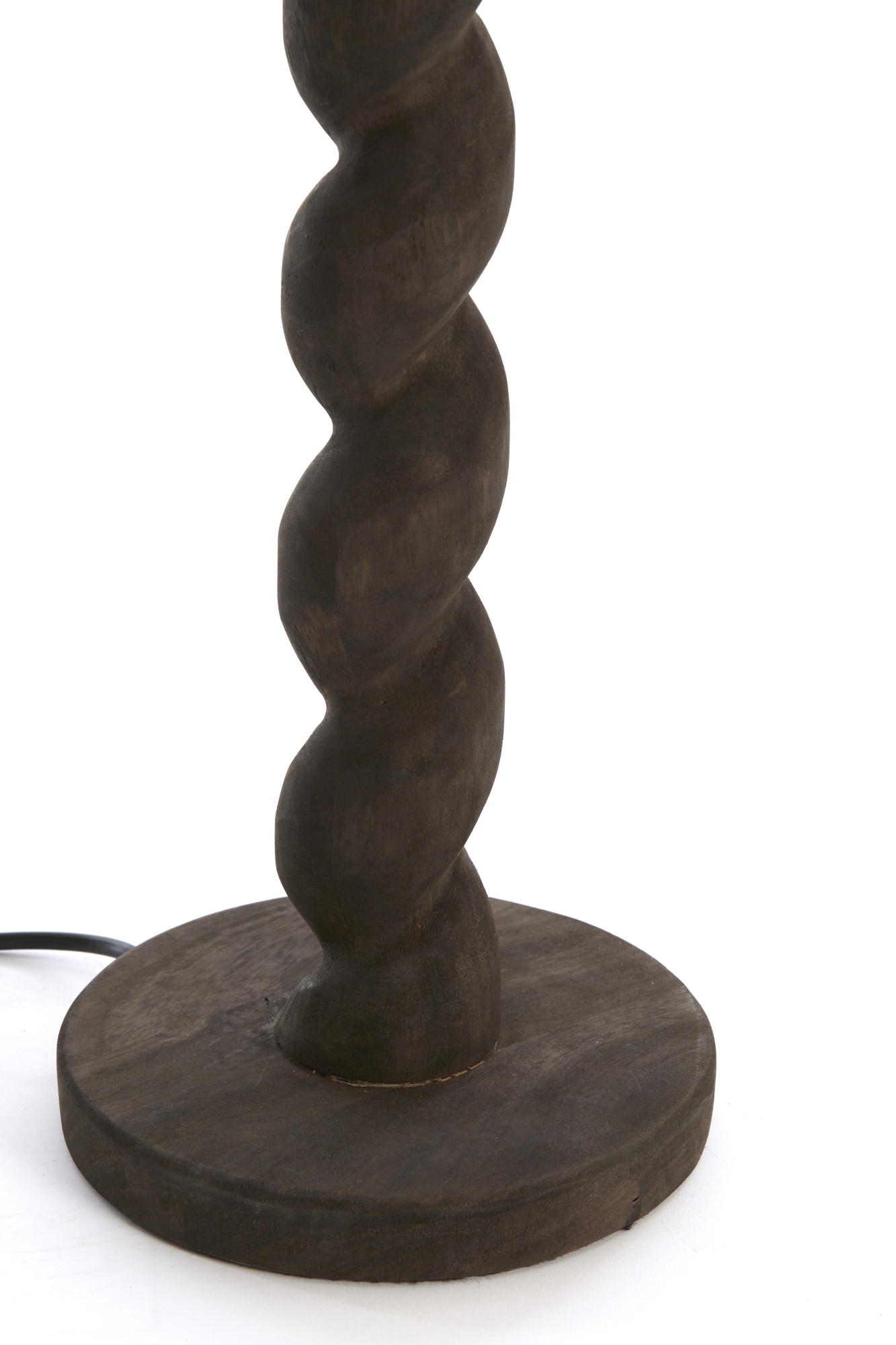 Socle de lampe noir torsadé Light & Living Nanno – Image 5