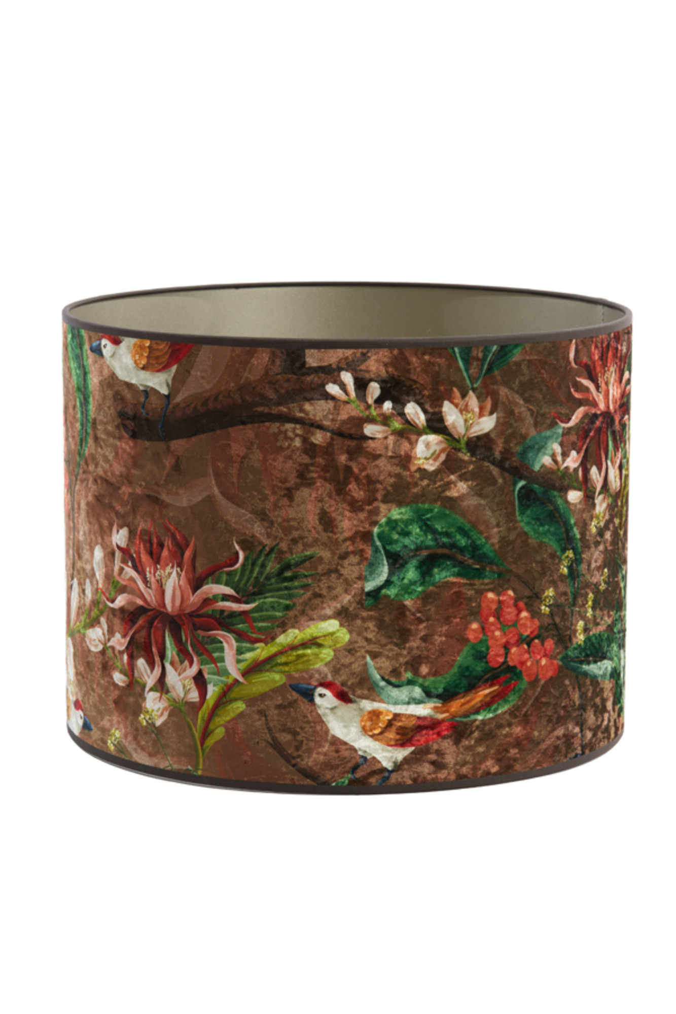 Abat-jour imprimé d'animaux avec des fleurs Light & Living Passaro – Image 3