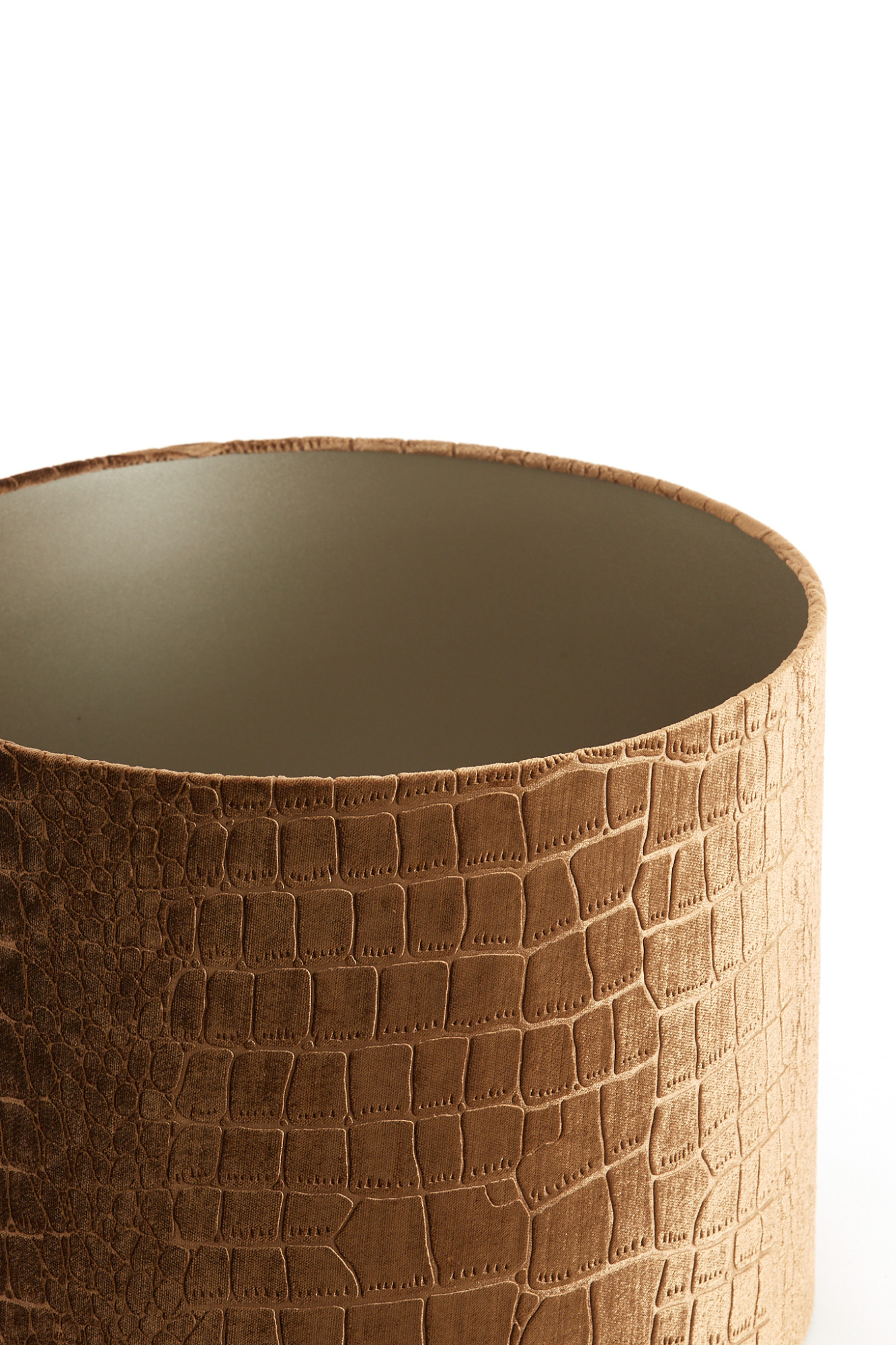abat-jour en imprimé crocodile marron Light & Living Praya – Image 6