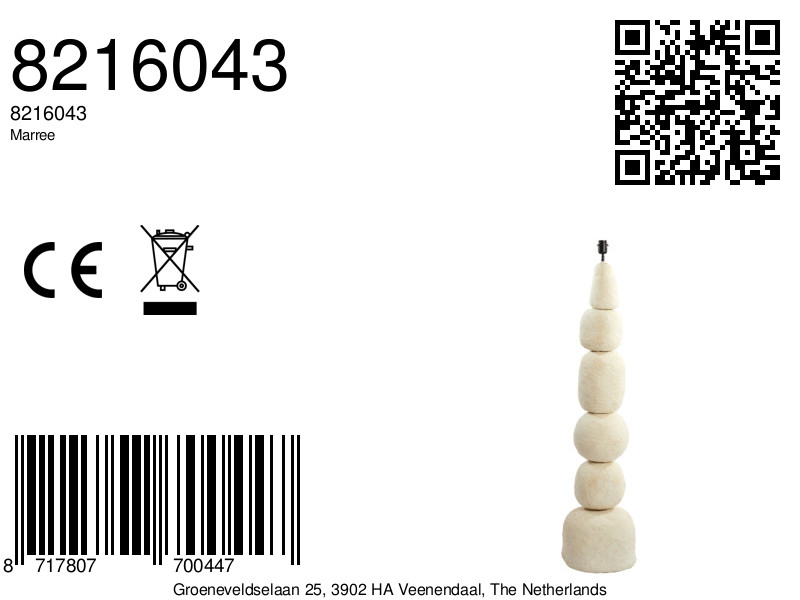 Lampadaire en bois avec base originale Light & Living Marree – Image 10