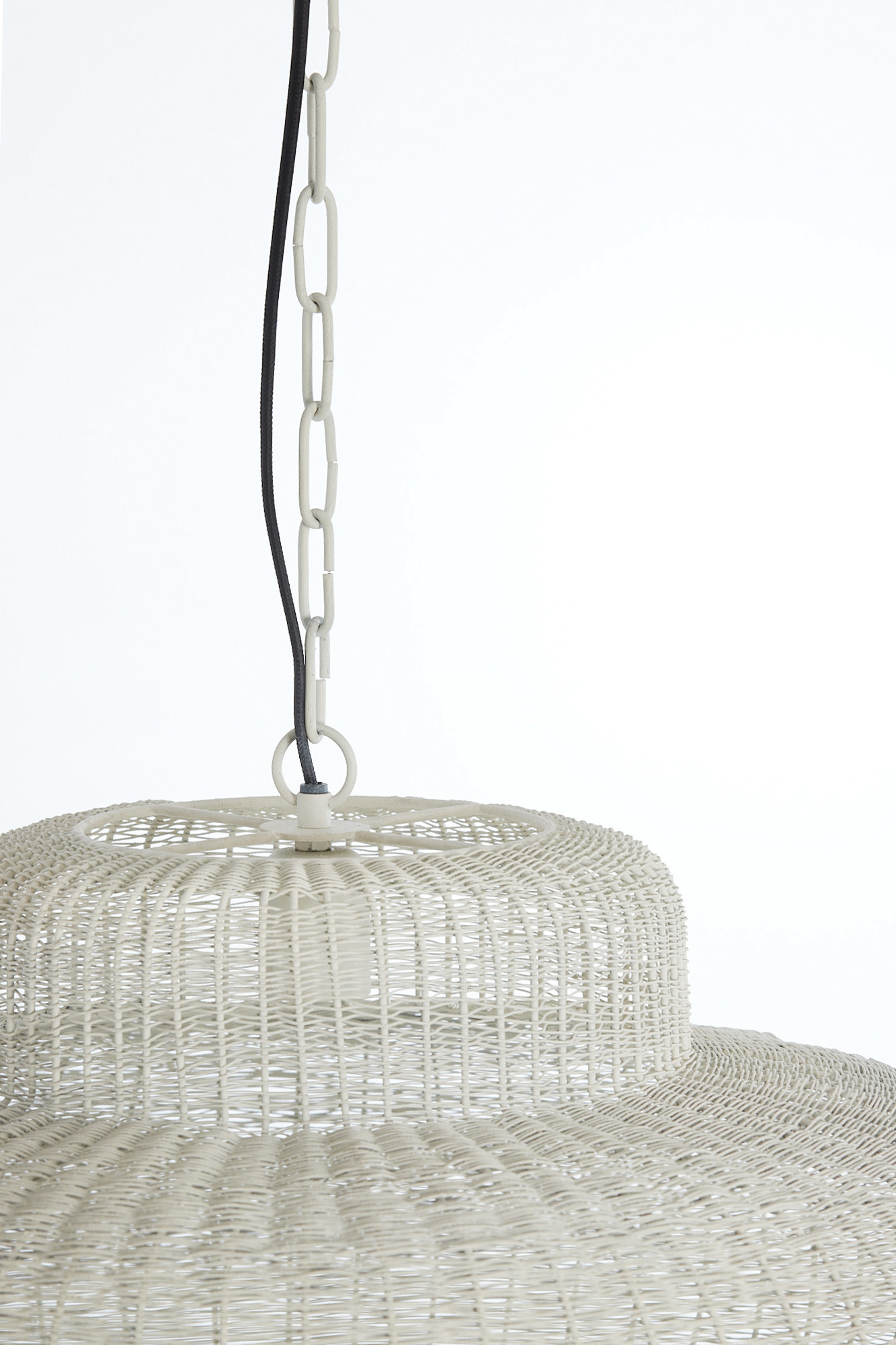 Suspension en rotin tressé blanc Light & Living Piedra – Image 5