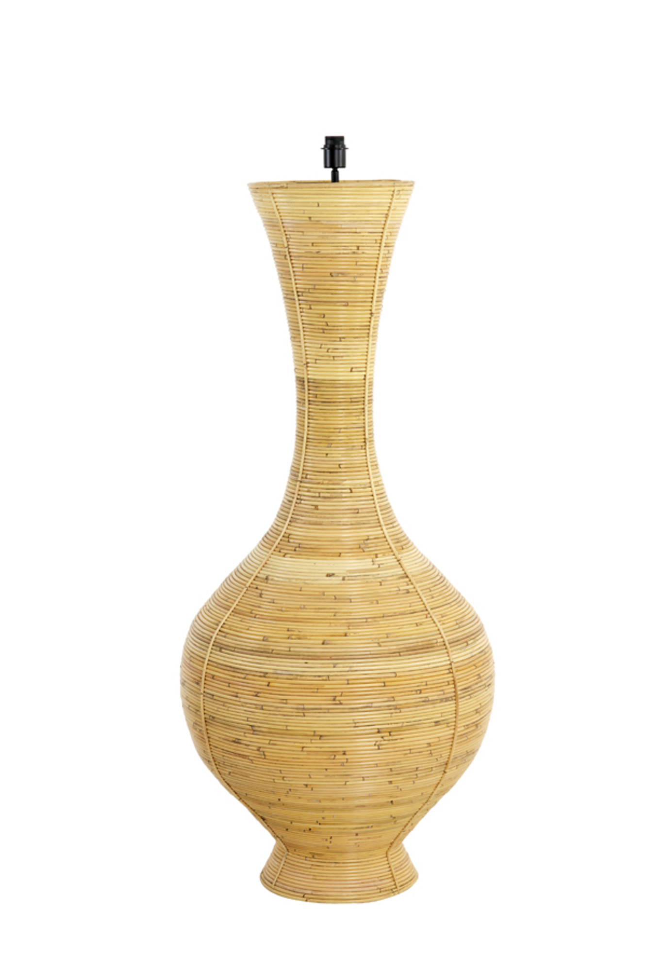 Lampadaire en rotin forme vase naturel Light & Living Bupak – Image 2