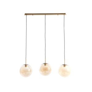 Suspension en verre avec accents dorés Light & Living Medina