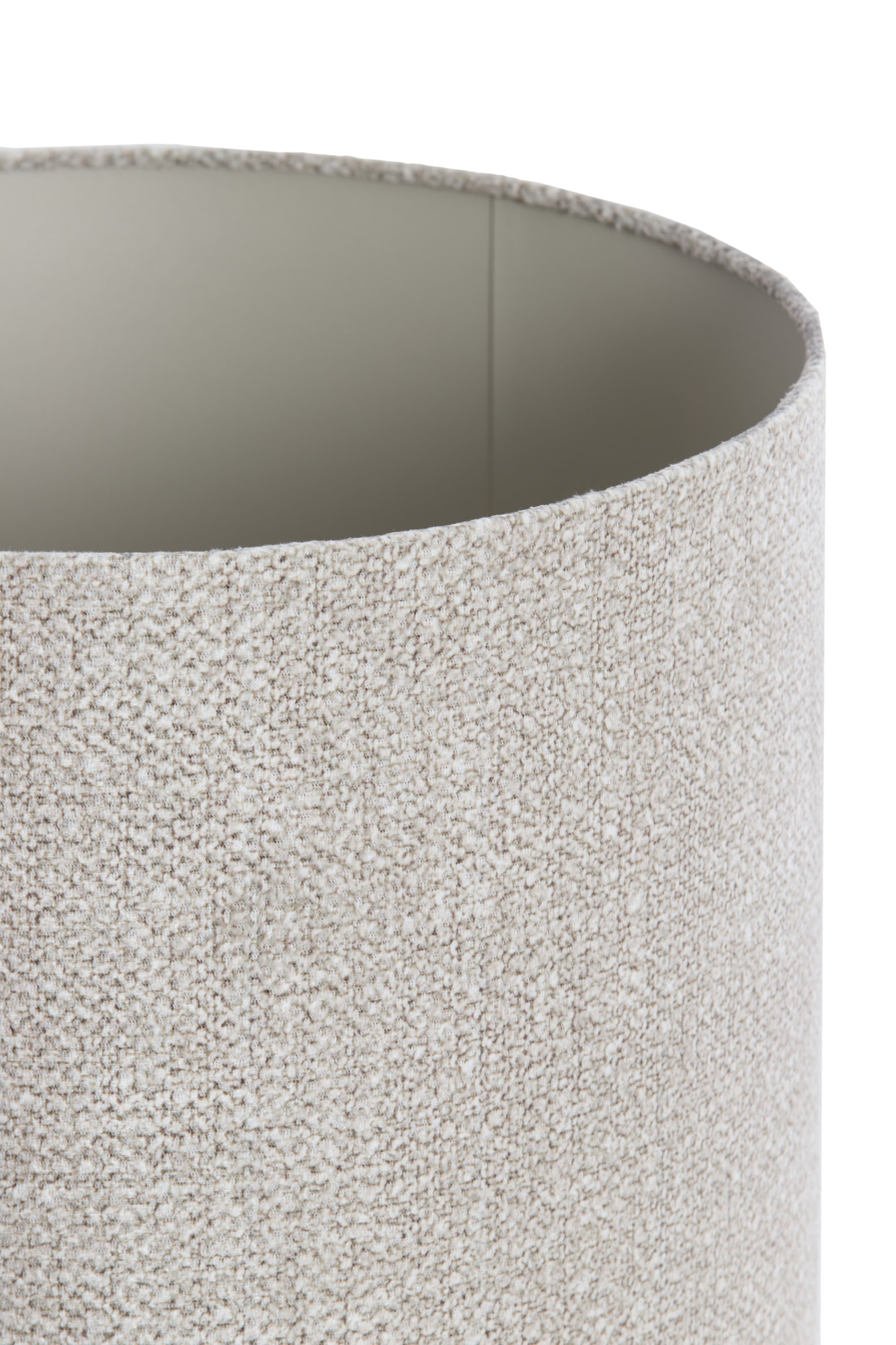 Ampoule en tissu beige de forme cylindrique Light & Living Brandy – Image 3