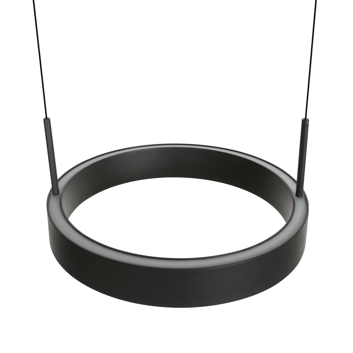 Suspension design noire à double anneau pour table à manger Steinhauer Mykty – Image 4