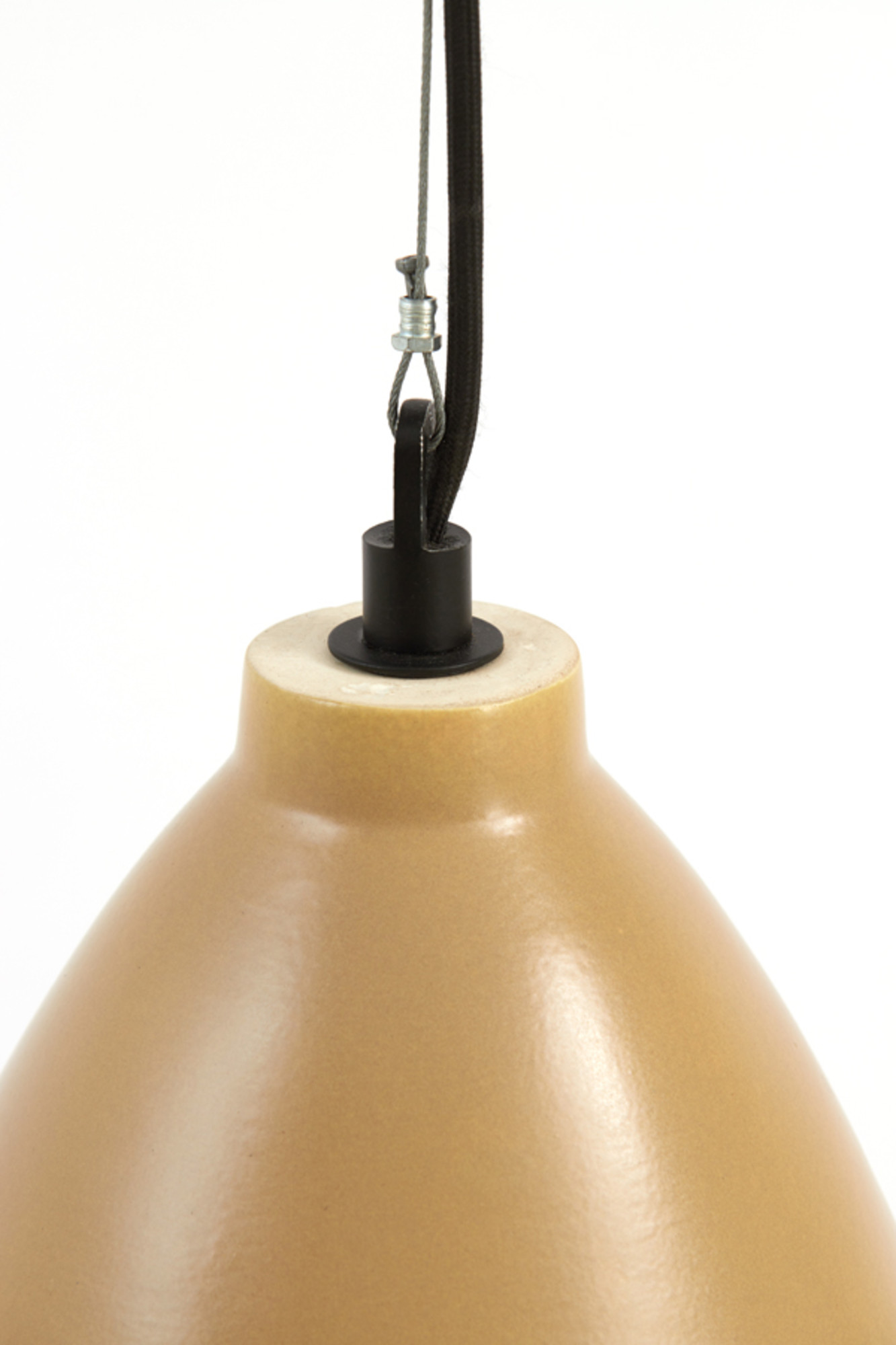 Suspension conique marron à ton chaud Light & Living Desi – Image 6