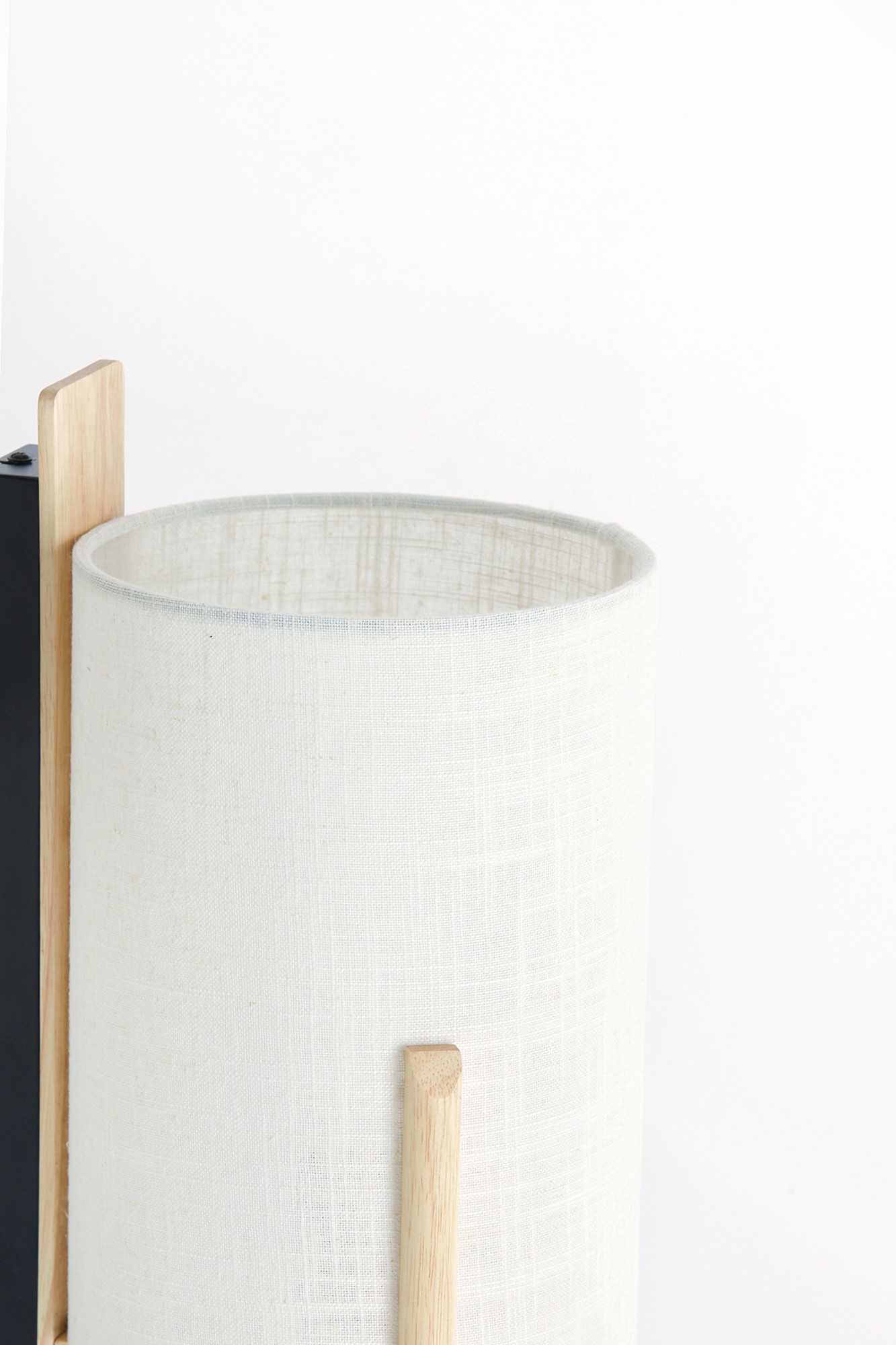 Abat-jour blanc au design cylindrique Light & Living Litto – Image 4