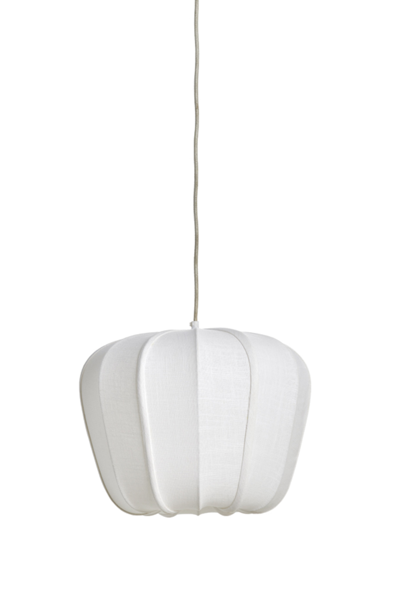 Suspension blanche en tissu à aspect doux Light & Living Zubedo – Image 2