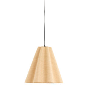 Suspension beige en forme de cône Light & Living Bezaha