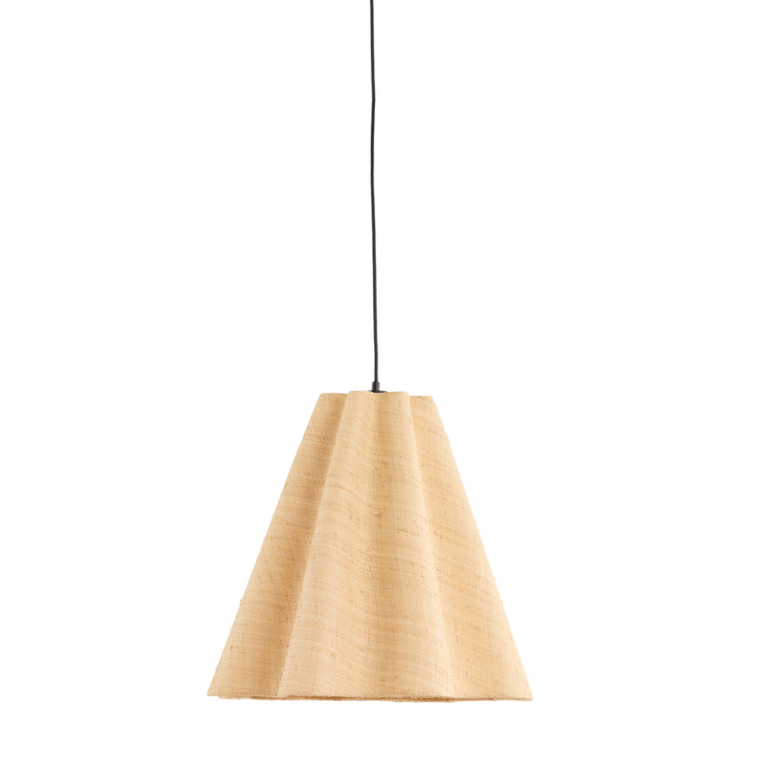 Suspension beige en forme de cône Light & Living Bezaha