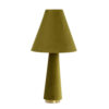 Lampe verte olive en tissu style rétro Light & Living Devia