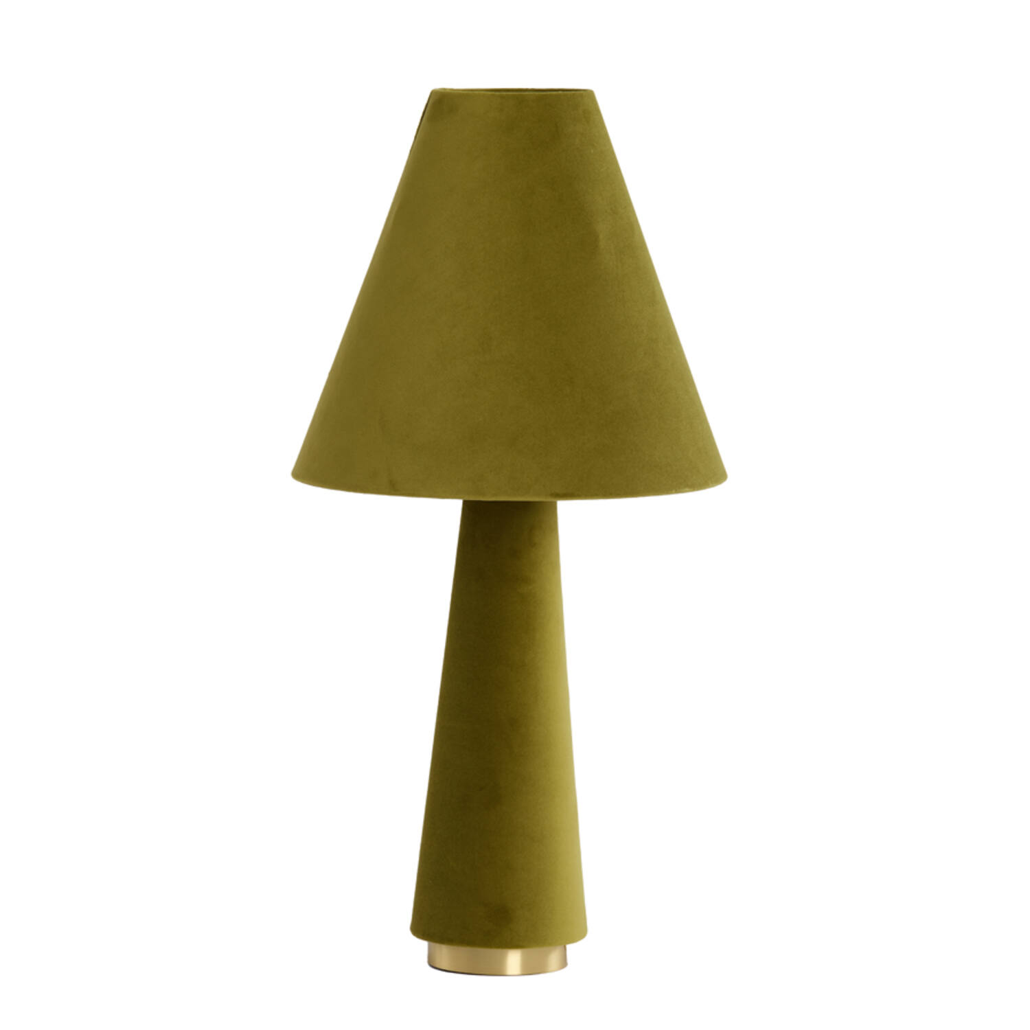 Lampe verte olive en tissu style rétro Light & Living Devia