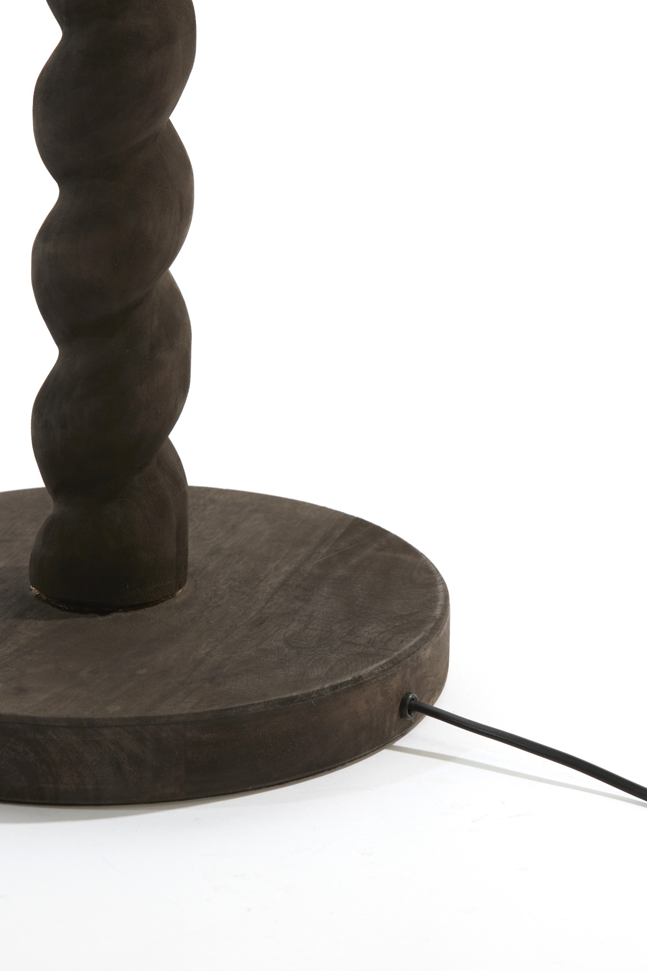 Socle de lampe en bois sombre Light & Living Nanno – Image 5