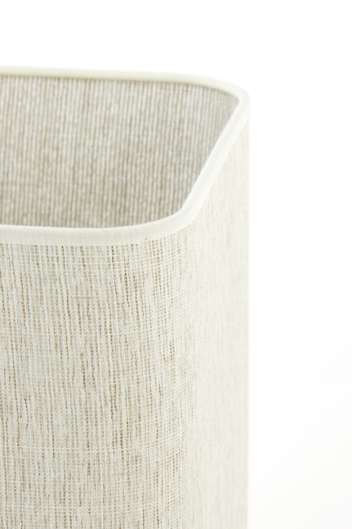 Abat-jour carré en tissu beige Light & Living Breska – Image 5