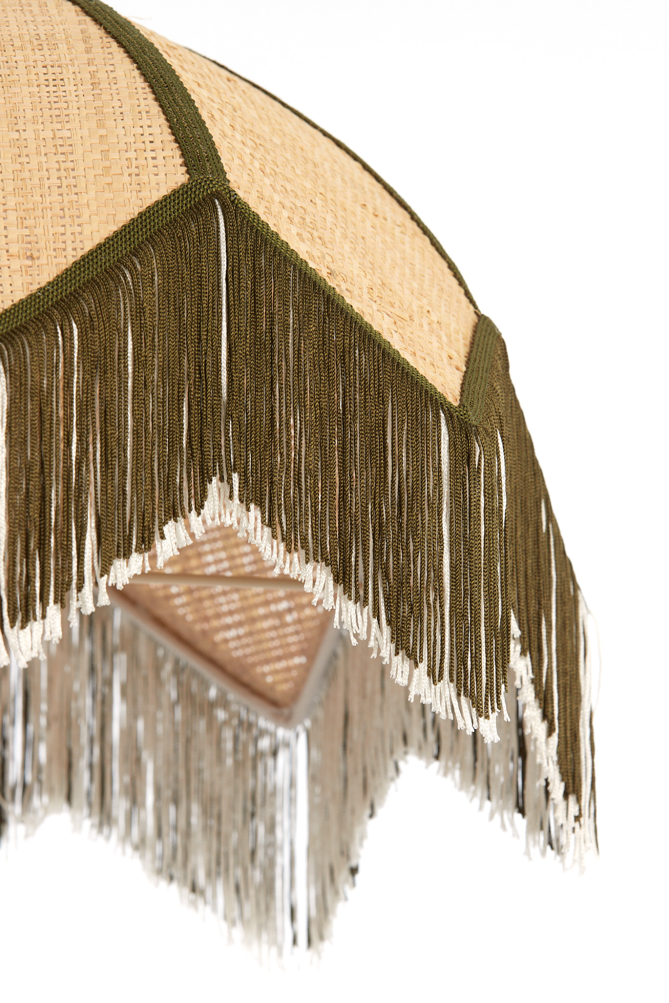 Abat-jour en osier avec des franges Light & Living Sulina – Image 3