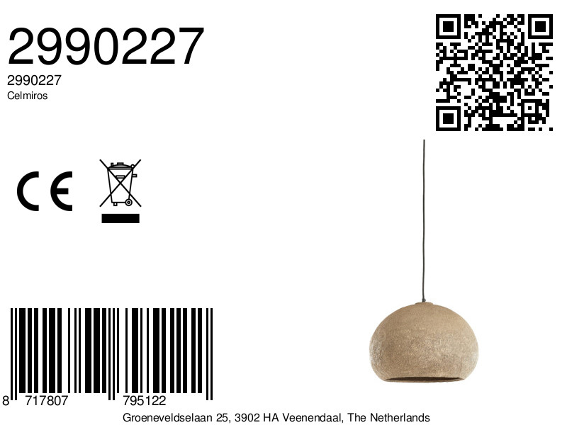 Suspension au style naturel Light & Living Celmiros – Image 7