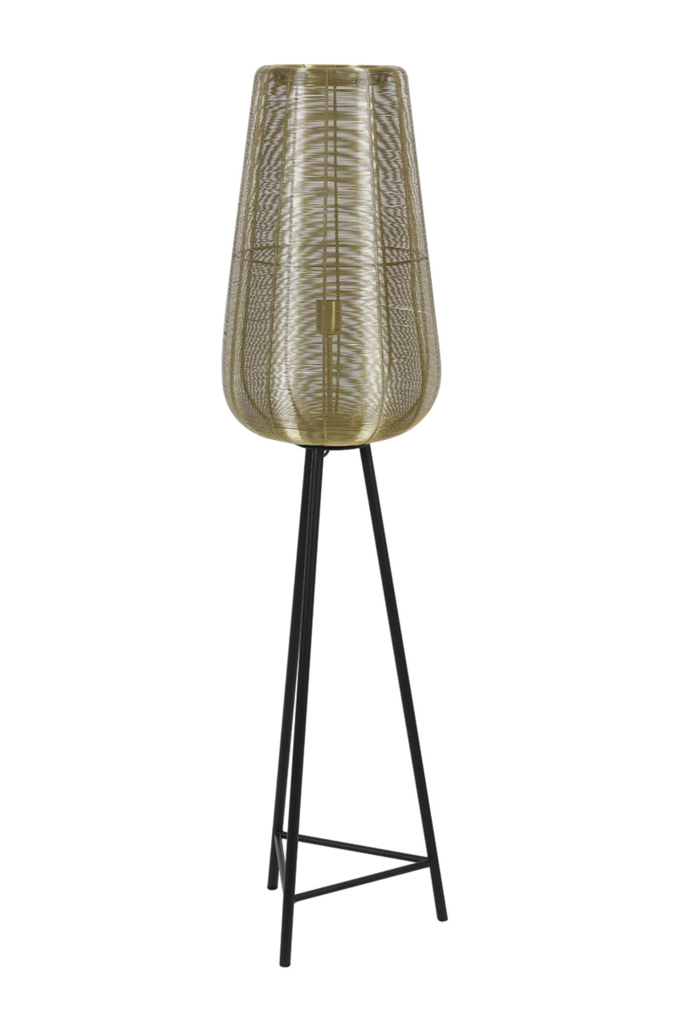 Lampadaire tressé doré Light & Living Adeta – Image 5