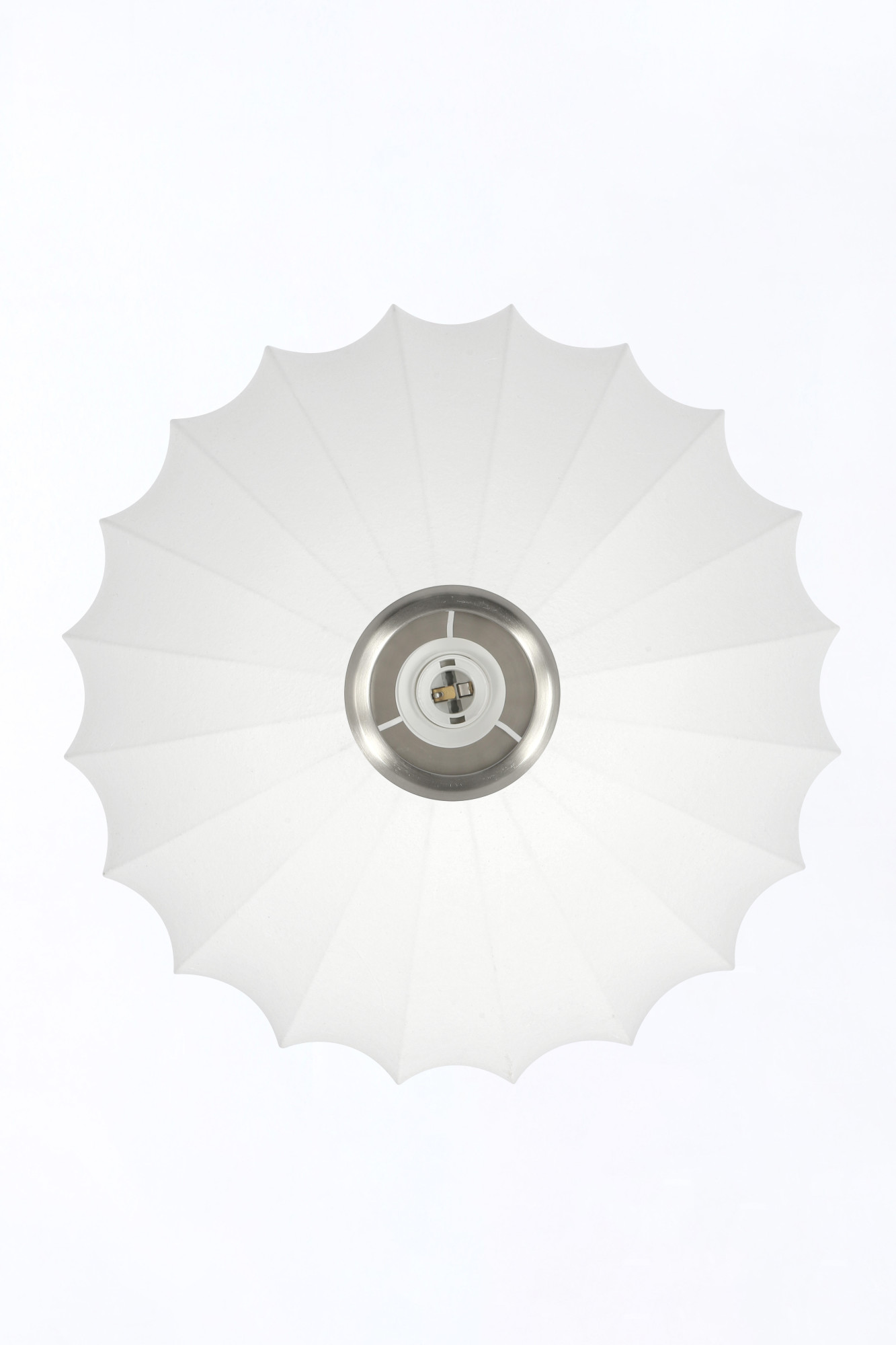 Plafonnier ovale en tissu blanc Light & Living Fay – Image 7