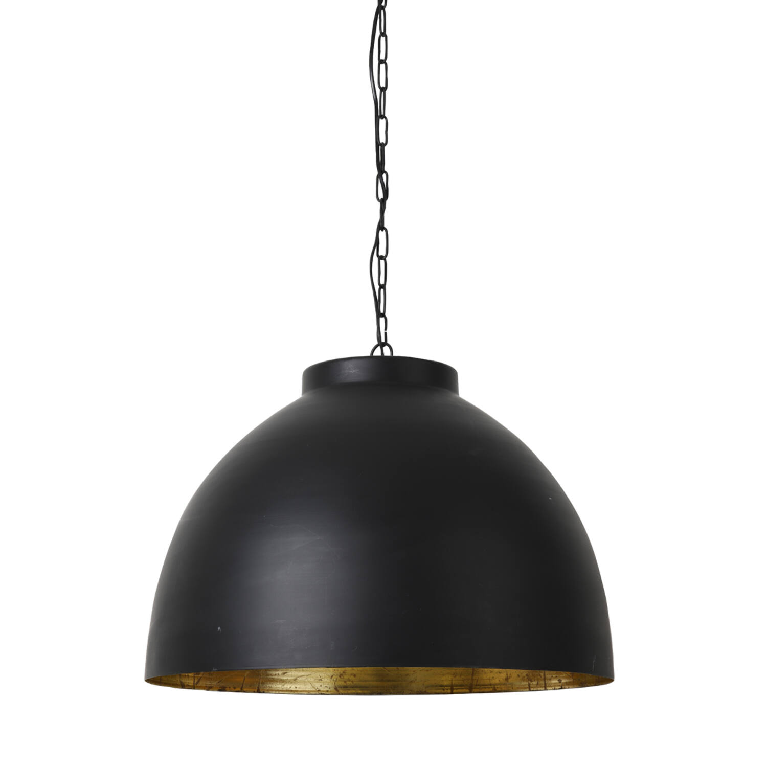 Suspension noire avec abat-jour industriel Light & Living Kylie