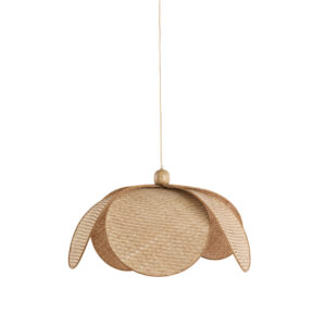 Suspension en rotin en teinte naturelle Light & Living Lavrio