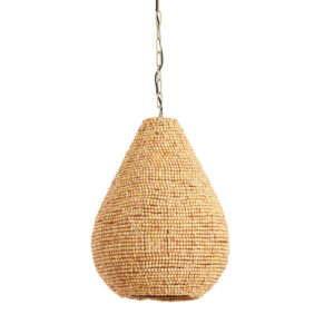 Suspension goutte en perles de bois Light & Living Kabinda