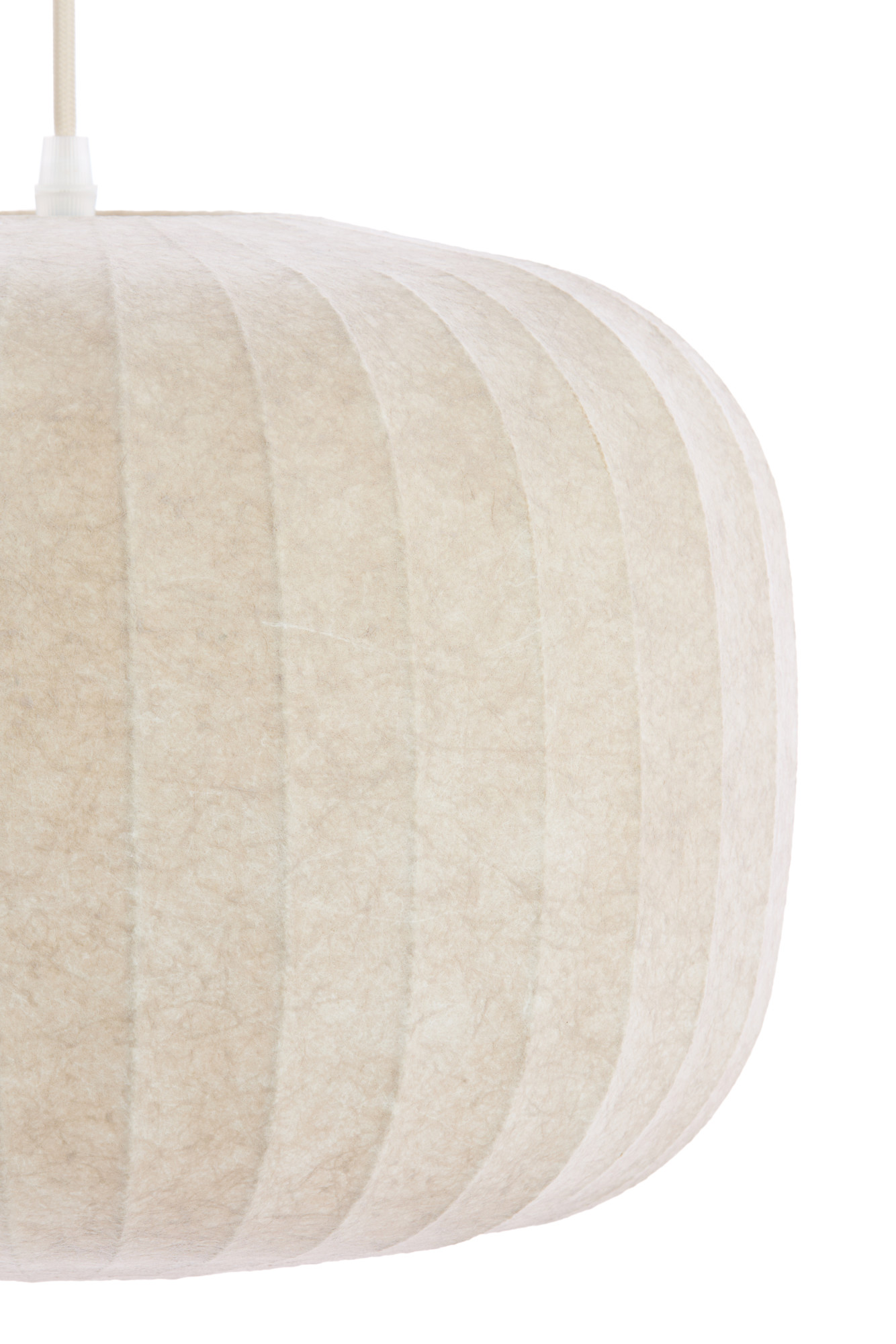 Suspension en tissu crème avec ambiance chaleureuse Light & Living Lexa – Image 3