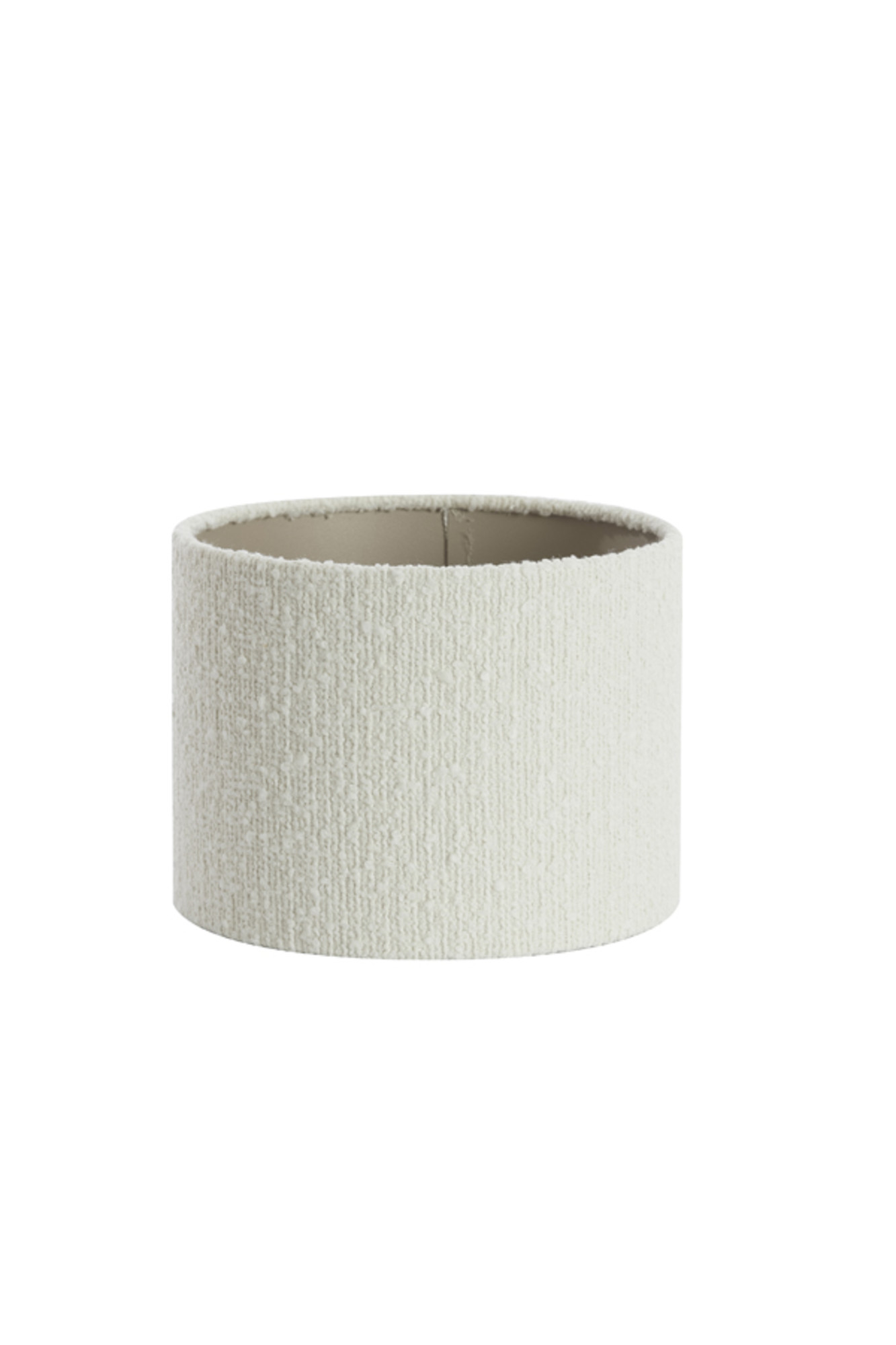 Abat-jour en tissu de forme cylindrique blanc Light & Living Bolero – Image 2