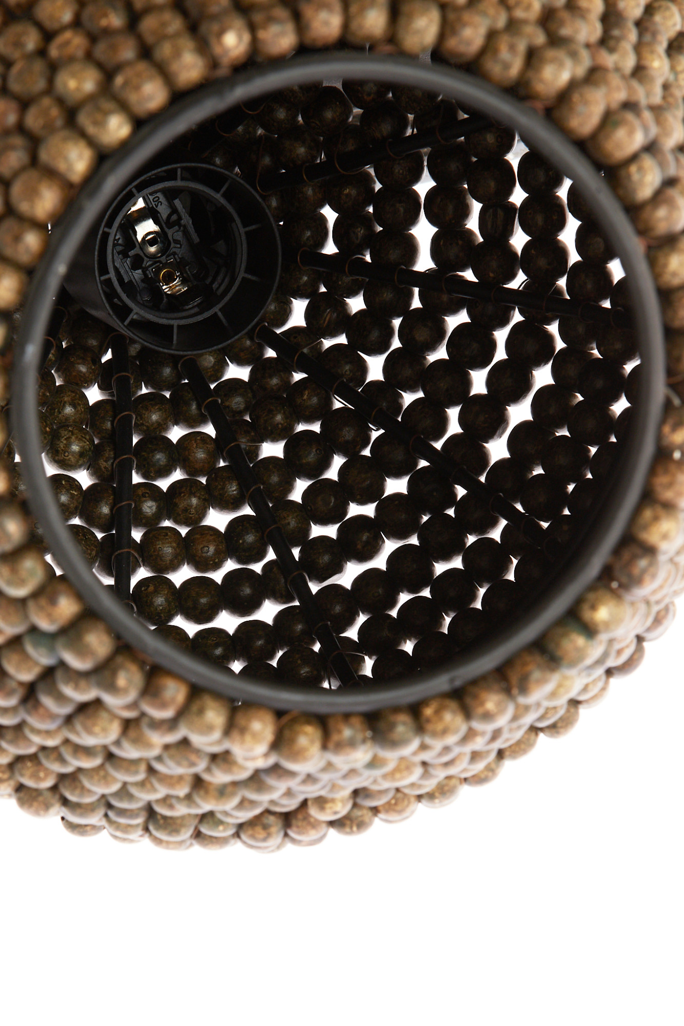 Suspension en bois avec perles style naturel Light & Living Kalenga – Image 6