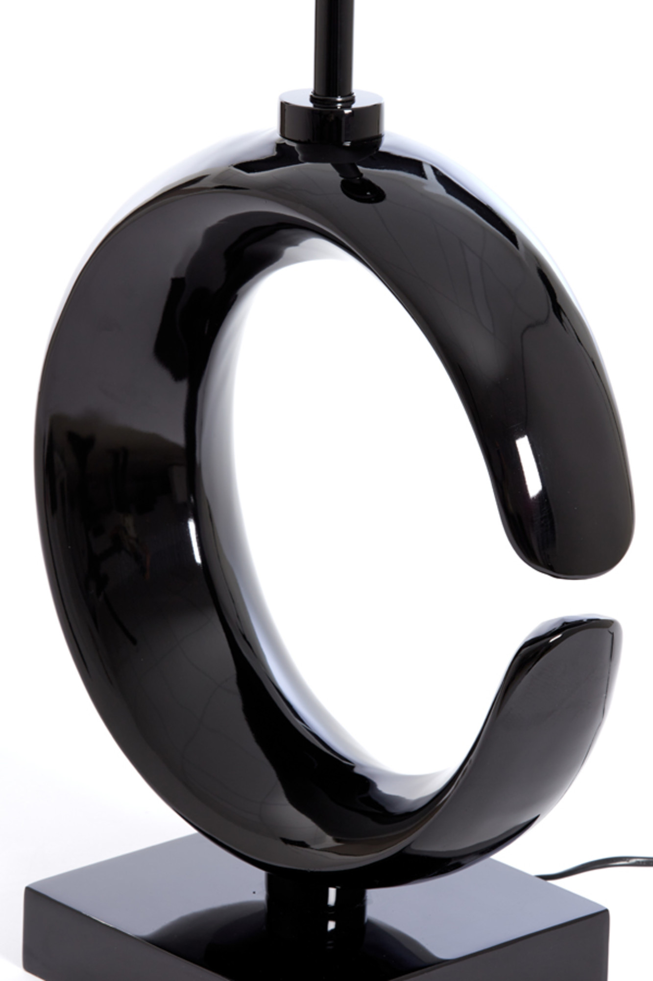 Pied de lampe noir en forme de croissant Light & Living Maan – Image 6