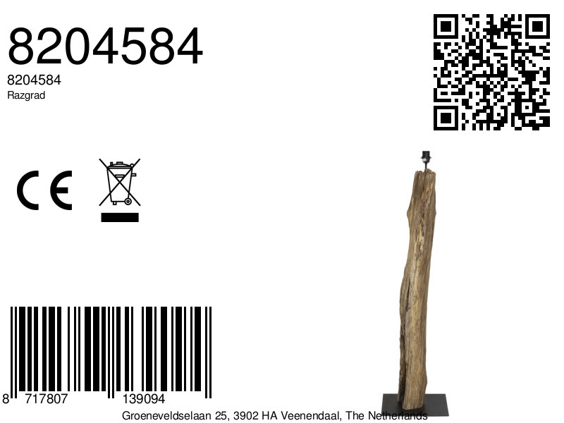 Piedestal en bois design Light & Living Razgrad – Image 5