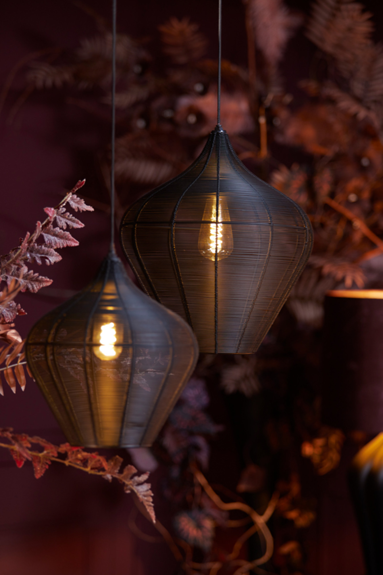 Suspension contemporaine noire en fil Light & Living Alvaro – Image 5