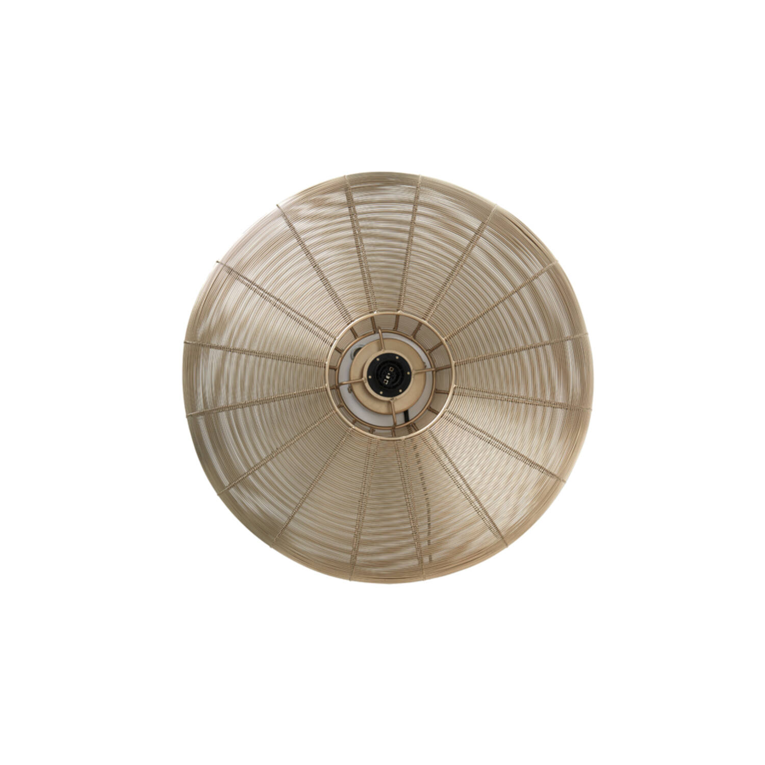 Suspension ronde en rotin naturel Light & Living Bahoto